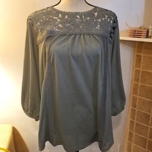 Green peasants blouse - 1x